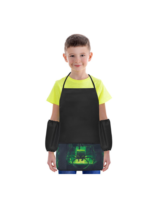 Фартук с нарукавниками для уроков труда BRAUBERG, 3 кармана, 46x54 см, 