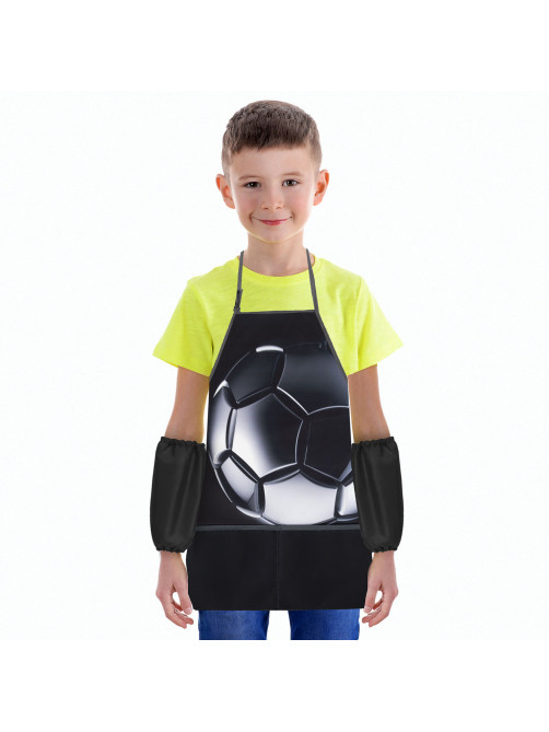 Фартук с нарукавниками для уроков труда BRAUBERG KIDS, 2 кармана, регулировка по росту, 46x54 см, 