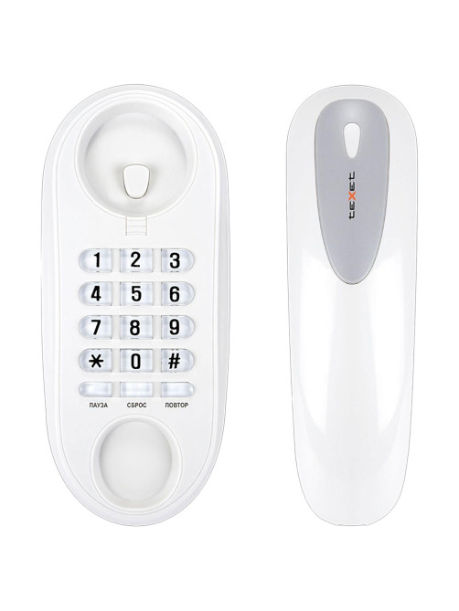 Телефон TEXET TX-236, тональный / импульсный режим, повтор, серый, 125840