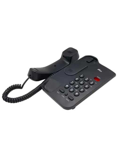 Телефон RITMIX RT-311 black, световая индикация звонка, тональный / импульсный режим, повтор, черный, 80002231