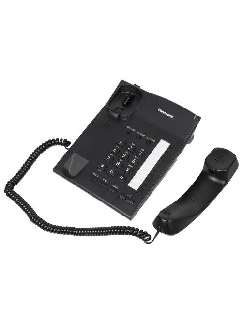 Телефон PANASONIC KX-TS2382RUB, память 10 последних набранных номеров, тональный/импульсный режим, повтор, чёрный