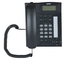 Телефон SANYO RA-S517B, спикерфон, память 30 номеров, тональный / импульсный режим, черный
