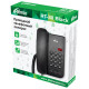 Телефон RITMIX RT-311 black, световая индикация звонка, тональный / импульсный режим, повтор, черный, 80002231