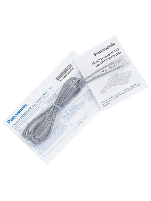 Телефон PANASONIC KX-TS2352RUB, черный, память 3 номера, повторный набор, тональный / импульсный режим, индикатор вызова