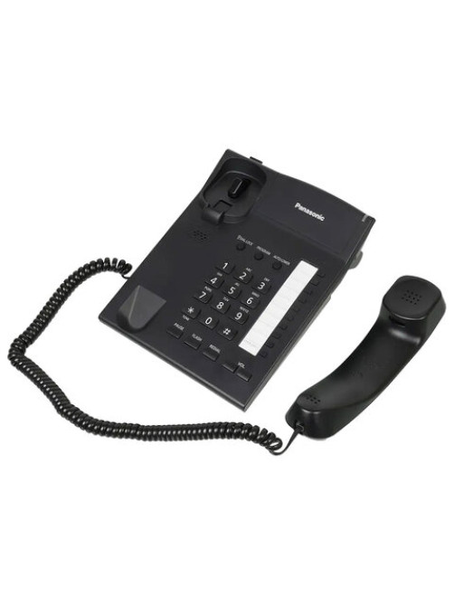 Телефон PANASONIC KX-TS2382RUB, память 10 последних набранных номеров, тональный/импульсный режим, повтор, чёрный