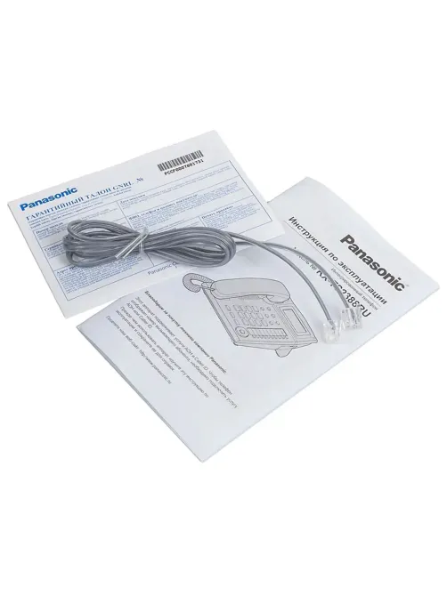 Телефон PANASONIC KX-TS2388RUB, АОН, спикерфон, память 50 номеров в справочнике, тональный/импульсный режим, чёрный