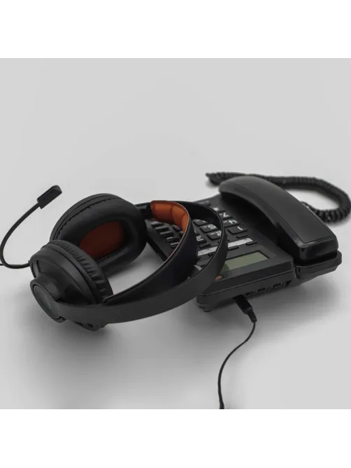 Телефон RITMIX RT-550 black, АОН, спикерфон, память 100 номеров, тональный / импульсный режим, черный, 80001483