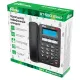 Телефон RITMIX RT-550 black, АОН, спикерфон, память 100 номеров, тональный / импульсный режим, черный, 80001483