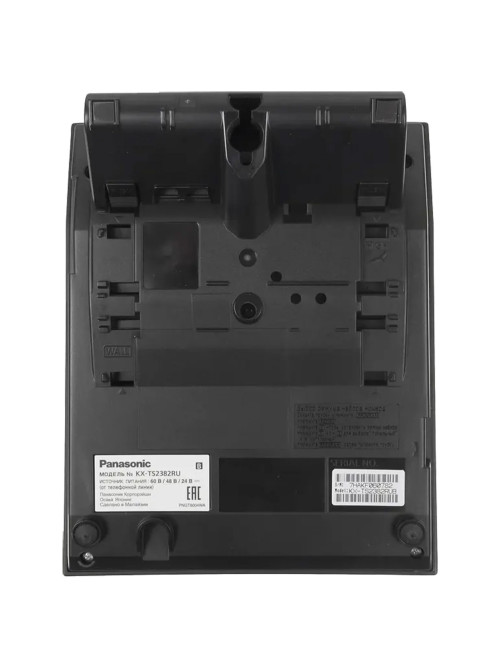 Телефон PANASONIC KX-TS2382RUB, память 10 последних набранных номеров, тональный/импульсный режим, повтор, чёрный