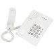 Телефон PANASONIC KX-TS2350RUW, белый, повторный набор, тональный / импульсный режим