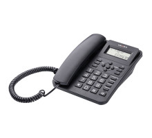 Телефон TEXET TX-264, АОН, спикерфон, тональный / импульсный режим, часы / будильник, SOS, повтор, черный, 127218