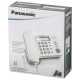 Телефон PANASONIC KX-TS2356RUB, черный, память 50 номеров, АОН, ЖК-дисплей с часами, тональный / импульсный режим