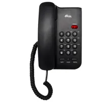 Телефон RITMIX RT-311 black, световая индикация звонка, тональный / импульсный режим, повтор, черный, 80002231