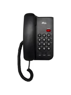 Телефон RITMIX RT-311 black, световая индикация звонка, тональный / импульсный режим, повтор, черный, 80002231