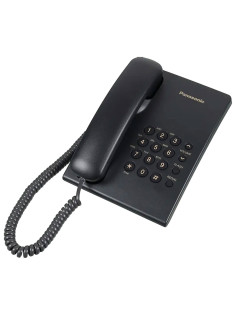 Телефон PANASONIC KX-TS2350RUB, черный, повторный набор, тональный/импульсный режим