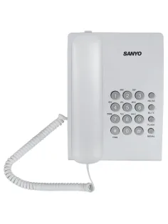 Телефон проводной SANYO RA-S204W, тональный / импульсный режим, повтор, белый