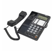 Телефон RITMIX RT-495 black, АОН, спикерфон, память 60 номеров, тональный / импульсный режим, черный, 80002152