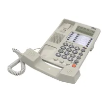 Телефон RITMIX RT-495 white, АОН, спикерфон, память 60 номеров, тональный / импульсный режим, белый, 80002153