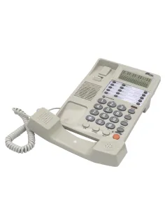 Телефон RITMIX RT-495 white, АОН, спикерфон, память 60 номеров, тональный / импульсный режим, белый, 80002153