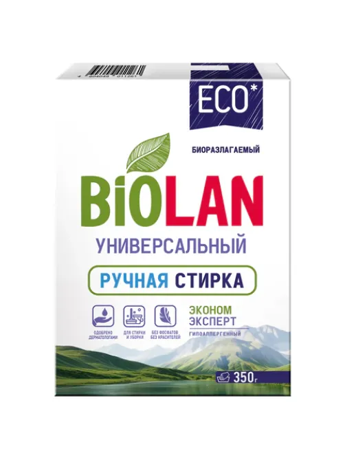 Стиральный порошок для ручной стирки 350 г, БИОЛАН 