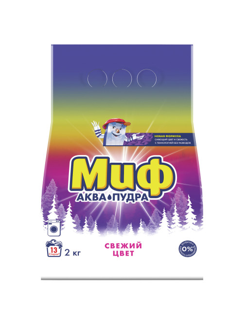 Стиральный порошок-автомат 2 кг, МИФ 3 в 1 