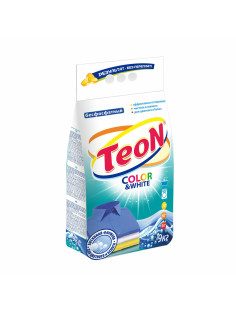 Стиральный порошок для всех типов стирки 9 кг TEON Color&White, бесфосфатный, 650