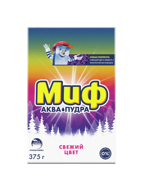 Стиральный порошок для ручной стирки 375 г, МИФ 