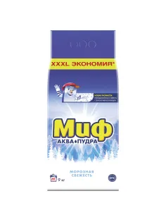 Стиральный порошок-автомат 9 кг, МИФ 3в1,