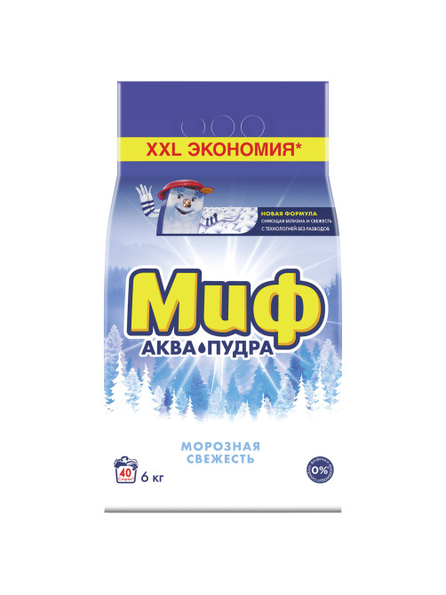 Стиральный порошок-автомат 6 кг, МИФ 3в1, 