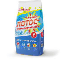 Стиральный порошок для всех типов стирки 9 кг ЛЮБАША, для всех типов тканей, 605571
