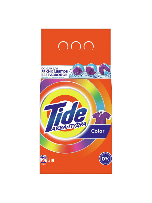 Стиральный порошок-автомат 3 кг, TIDE (Тайд) Color