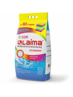 Стиральный порошок-автомат 6 кг, LAIMA PROFESSIONAL Color, для всех типов тканей, 880619