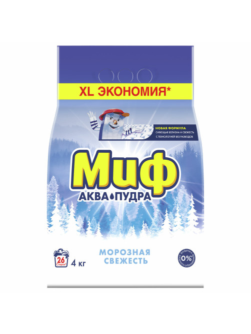 Стиральный порошок-автомат 4 кг, МИФ, 3 в 1, 