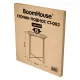 Столик-поднос BOOMHOUSE (БУМХАУС) CT-003 кофейный (ширина 47 см, высота 51 см), металл, черный, 641938