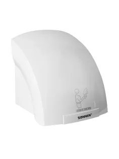 Сушилка для рук SONNEN HD-688, 2000 Вт, пластиковый корпус, белая, 604192