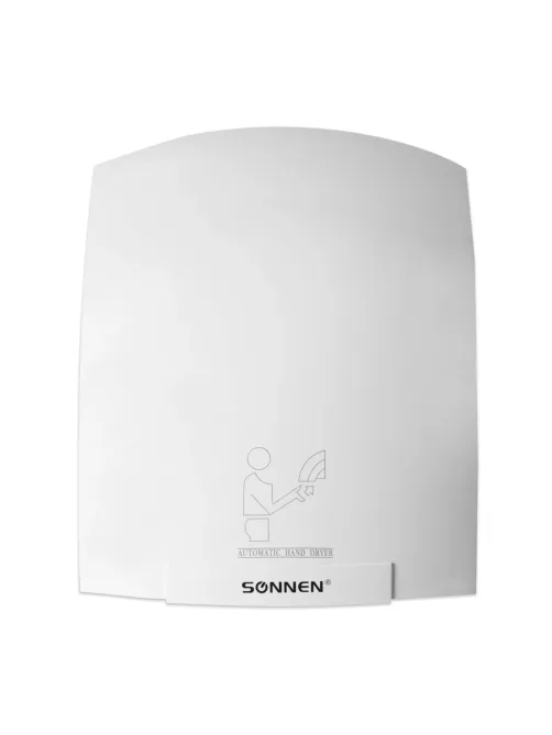 Сушилка для рук SONNEN HD-688, 2000 Вт, пластиковый корпус, белая, 604192