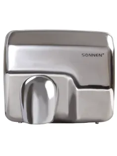 Сушилка для рук SONNEN HD-798S, 2300 Вт, нержавеющая сталь, антивандальная, серебристая, 604194