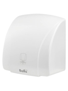 Сушилка для рук BALLU BAHD-1800, 1800 Вт, металлическая, антивандальная, белая, GSX 1800