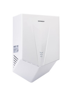 Сушилка для рук ВЫСОКОСКОРОСТНАЯ SONNEN K2022B, 1300 Вт, 150 м/с, IPX1, 72 дБ, белая, пластиковый корпус, 607192