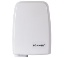 Сушилка для рук SONNEN HD-120, 1000 Вт, пластиковый корпус, белая, 604190