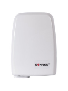 Сушилка для рук SONNEN HD-120, 1000 Вт, пластиковый корпус, белая, 604190