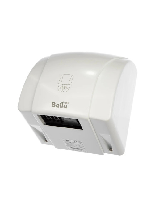 Сушилка для рук BALLU BAHD-1800, 1800 Вт, металлическая, антивандальная, белая, GSX 1800
