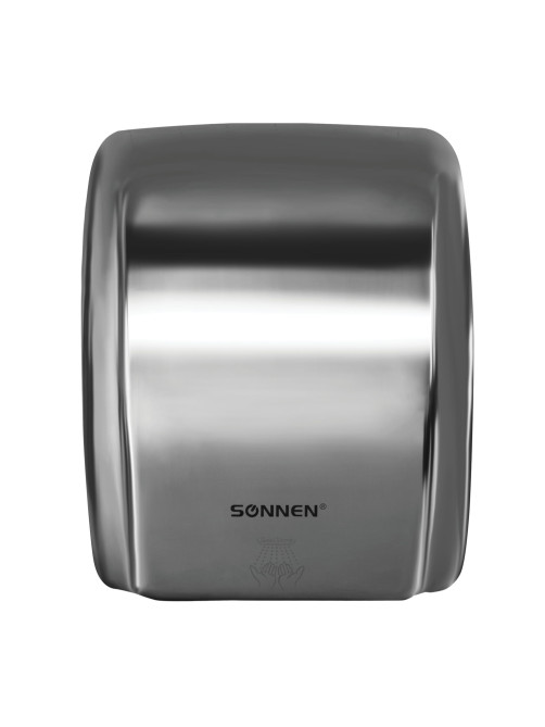 Сушилка для рук SONNEN HD-230S, 2100 Вт, нержавеющая сталь, антивандальная, хром, 604195