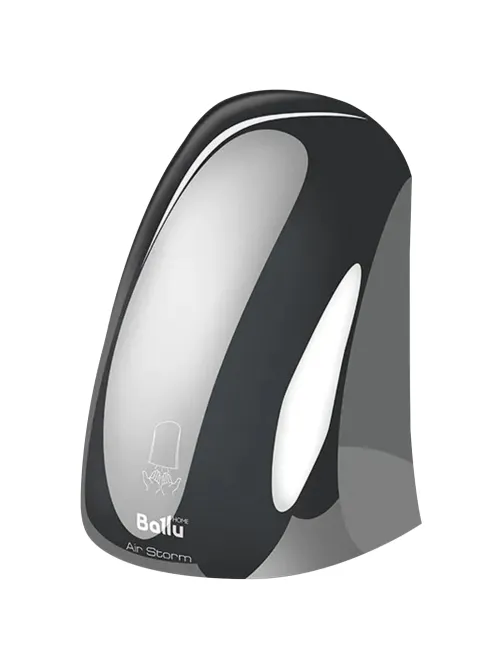 Сушилка для рук BALLU BAHD-1000AS Chrome, 1000 Вт, пластик, хром