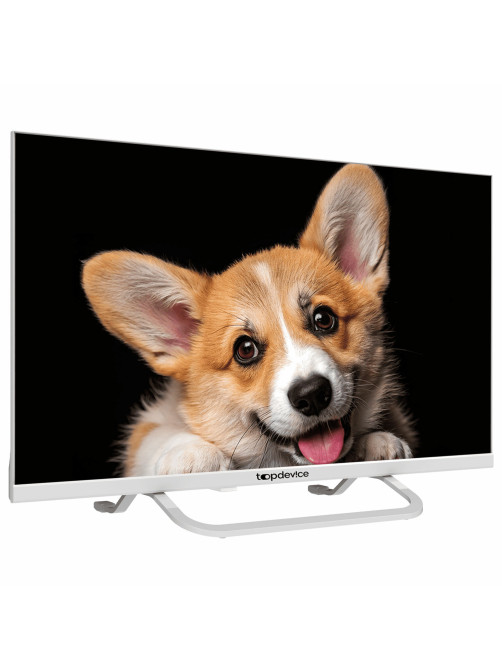 Телевизор TOPDEVICE TDTV24CS03H_WE, 24'' (60 см), 1366x768, HD, 16:9, YaOS, Wi-Fi, Bluetooth, белый
