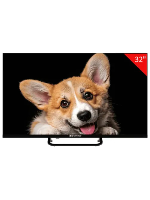 Телевизор TOPDEVICE TDTV32CS03H_BK, 32'' (80 см), 1366x768, HD, 16:9, YaOS, Wi-Fi, Bluetooth, черный