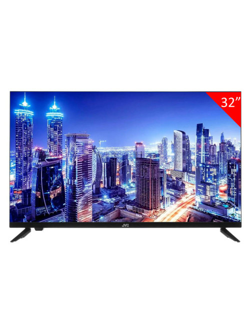 Телевизор JVC LT-32M595, 32'' (81 см), 1366x768, HD, 16:9, Android TV, Wi-Fi, безрамочный, черный