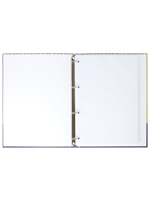 Тетрадь на кольцах БОЛЬШАЯ А4, 225х300 мм, 100 листов, твердый картон, клетка, BRAUBERG, 