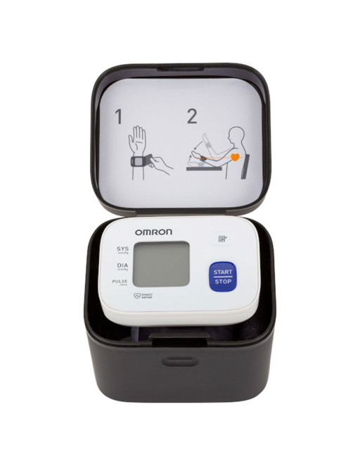 Тонометр (МЕД РегУд) OMRON RS2 (HEM-6121-RU), манжета 13,5-21,5 см, автоматический, на запястье, питание 2хААА