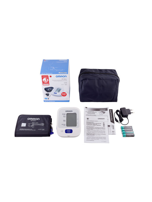 Тонометр (МЕД РегУд) OMRON M2 (HEM-7121-ALRU) манжета 22-42 см, автоматический, на плечо, блок питания
